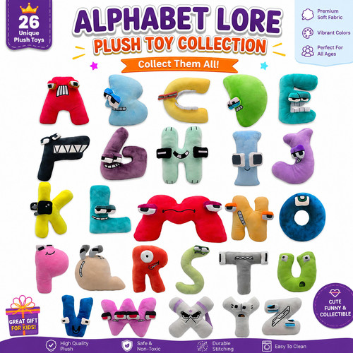 Alphabet lore number plush - alphabet,